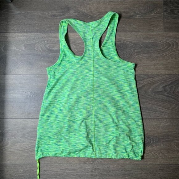 Joe Fresh Women's Tank Top Space dye activewear gym Sleeveless Green - Picture 2 of 5